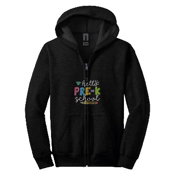 Discover Team Preschool Squad Hello Preschool Teacher Zip Hoodies