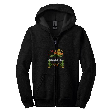 Discover Nacho Average Sociologist Cinco De Mayo Zip Hoodies