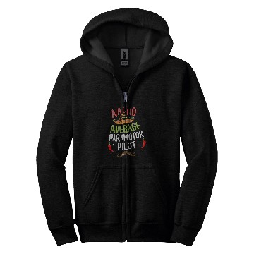 Discover Nacho Average Paramotor Pilot Sombrero Beard Cinco de Mayo Zip Hoodies