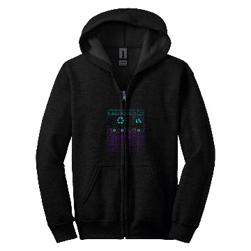 Discover Garbage Trucker Recycling Trash Truck Waste Separation Retro Zip Hoodies