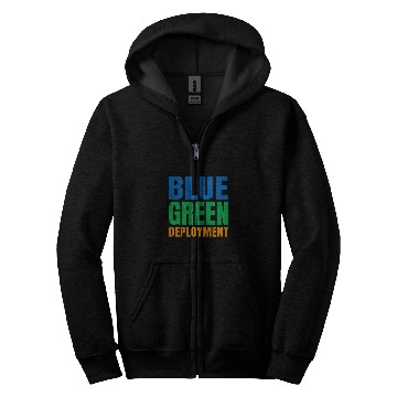 Discover Blue Green Deployment DevOps Engineer Developer Programmer Zip Hoodies