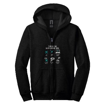 Discover Things I Do In My Spare Time Fly Drone Pilot Quadcopter Zip Hoodies