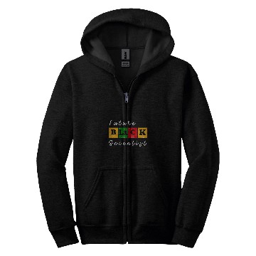 Discover Future Black Scientist Chemistry Science Student Melanin BHM Zip Hoodies
