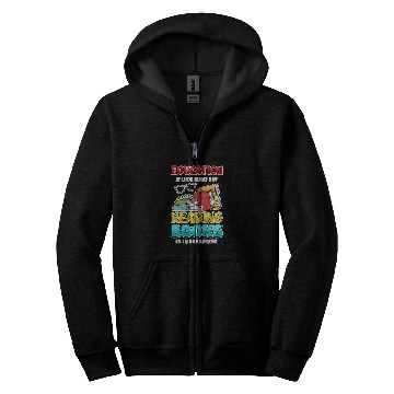 Discover Education Reading Books Is Importanter Book Reader Gift Book Zip Hoodies