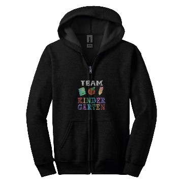 Discover Team Kindergarten First Day Back to School Student Teacher Zip Hoodies