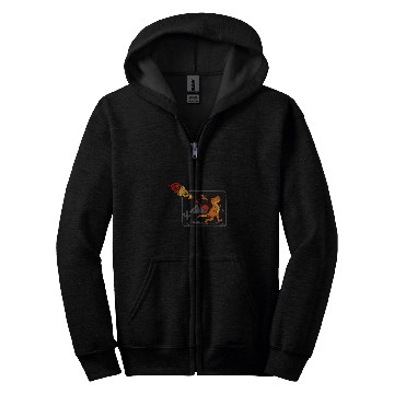 Discover badminton shuttlecock player dinosaur extinction t rex Zip Hoodies