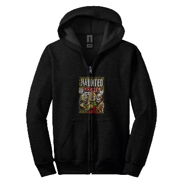 Discover Halloween Horror Devil Grim Reaper vintages Comic Book Retro Zip Hoodies