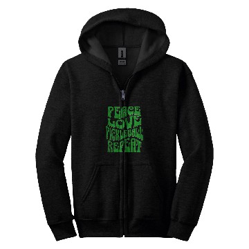 Discover Groovy Pickleball Retro Peace Love Pickleball Repeat Zip Hoodies