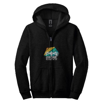 Discover Drone pilot FPV Multicopter Helicopter Hobby Zip Hoodies