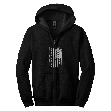 Discover Tow Trucker US Flag Tow Truck Operator Zip Hoodies