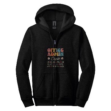 Discover Office Admin Crew Appreciation Week Back to School Zip Hoodies