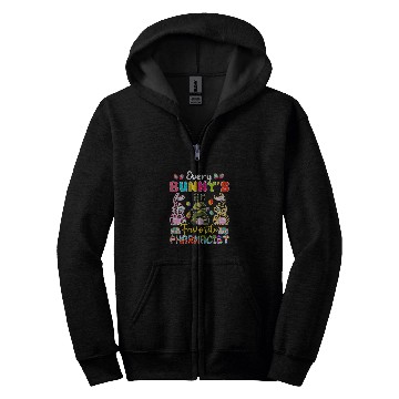 Discover Every Bunnys Favorite Pharmacist Three Easter Bunnies Lover Zip Hoodies