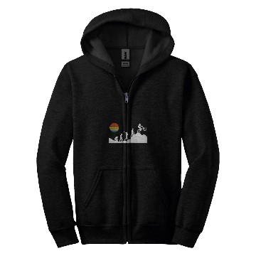 Discover Evolution Downhill Stunts Bike Mountain Biker BMX vintages Zip Hoodies