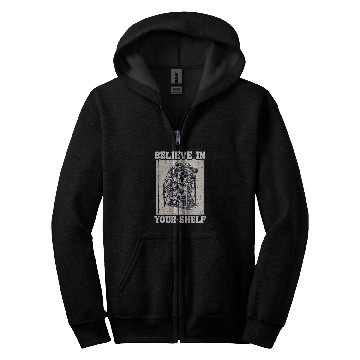 Discover Believe In YourShelf Bookworm Book Shelf Reader Zip Hoodies