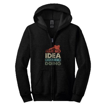 Discover I Have No Idea What I am Doing Funny Billiard Pool Player Zip Hoodies