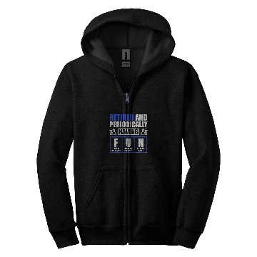 Discover chemicals Engineer Retired Retirement Engineering 4 Zip Hoodies