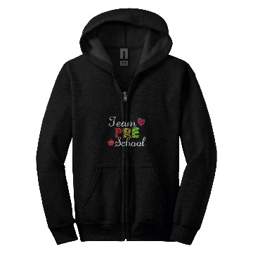 Discover Team Preschool Teacher Student Funny Back To School Zip Hoodies