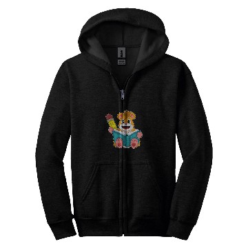 Discover Hamster Pupil Book School Zip Hoodies