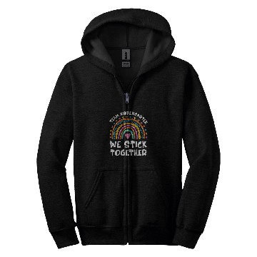 Discover TEAM KINDERGARTEN We Stick Together Rainbow Teacher Student Zip Hoodies