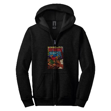Discover Halloween Horror Zombie ghosts vintages Comic Book Retro Funny Zip Hoodies