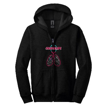 Discover Respiratory Therapist Stethoscope Lungs nurses Week Zip Hoodies