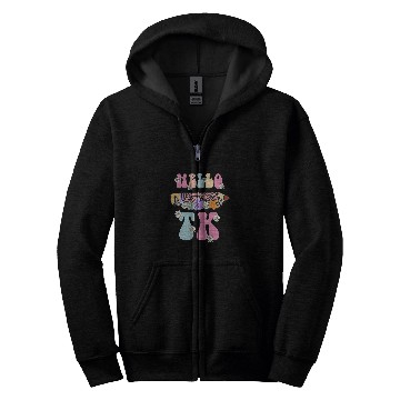Discover Hello TK Transitional Kindergarten Back To School Teacher Zip Hoodies