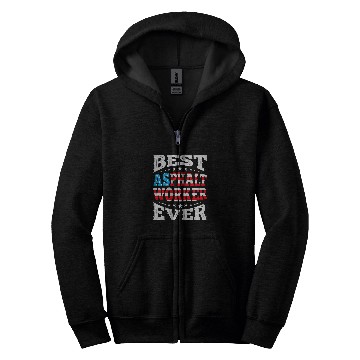 Discover bests ASPHALT WORKER 4th Fourth of July USA American Flag Zip Hoodies