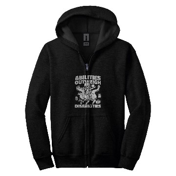 Discover Special Education Teacher Abilities Outweigh Disabilities Zip Hoodies