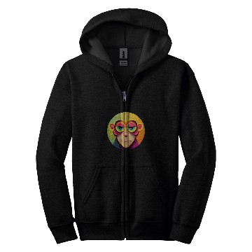 Discover Funky Munky Space Pilot Monkey Zip Hoodies