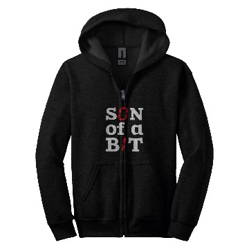 Discover Son Of A Bit Computer Science Binary Code IT Tech Programmer Zip Hoodies