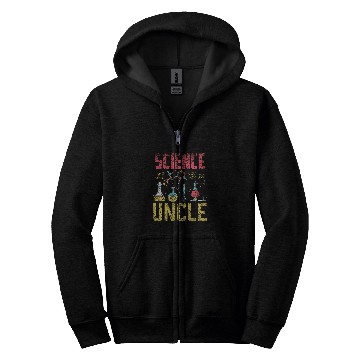 Discover Science Uncle Job Scientist Researcher Research Zip Hoodies