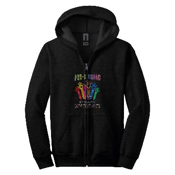 Discover Pre K Squad Embracing Differences Autism Teacher Zip Hoodies