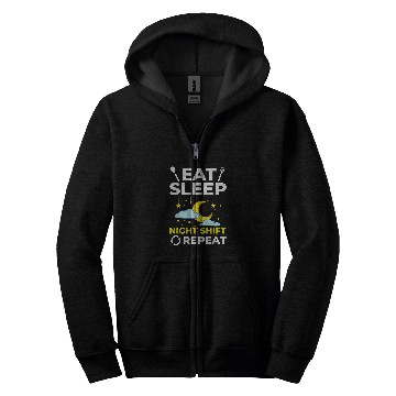Discover Shift Work Night Job Worker Midnight Funny Coffee 2 Zip Hoodies