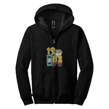 Discover Grad Class 1983 Cinema Student 80s Movie Film School Reunion 1 Zip Hoodies