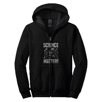 Discover Science Matters Scientist DNA Biology Physics Research Zip Hoodies
