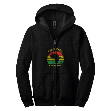 Discover Proud School Counselor Pride Black History Month Students Zip Hoodies