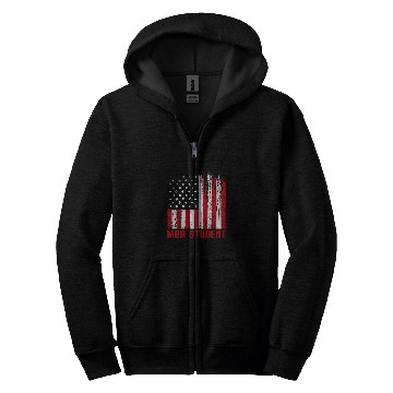 Discover MBA Student Business Degree Graduation 170 Zip Hoodies