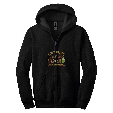 Discover First Grade Students School Zoo Field Trip Squad Matching Zip Hoodies