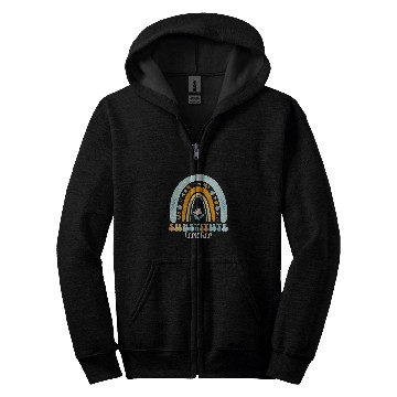 Discover Substitute Teacher Rainbow Sub Teacher 1 Zip Hoodies