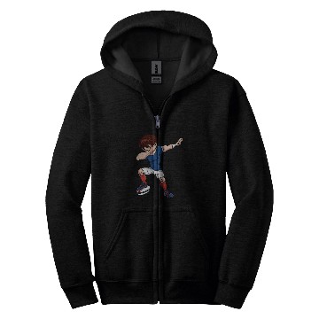 Discover Cool Dabbings Rugby Player Sport 1 Zip Hoodies