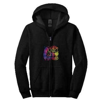 Discover Peace Out Second Grade Graduation Teacher Kids Graduation Zip Hoodies