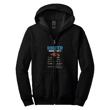 Discover Roofing Repair Roofer Contractor Worker Roof Installer 17 Zip Hoodies