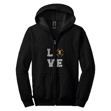 Discover Love Funny Drone Pilot Funny Flying Aerial RC Quadcopter Zip Hoodies