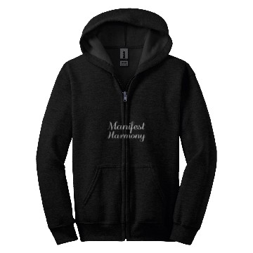Discover Manifest Harmony Mental Health Therapist Zip Hoodies