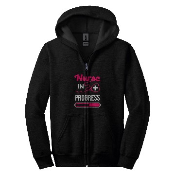 Discover nurses In Progress Funny Graduation Gift For Nursing Student Zip Hoodies