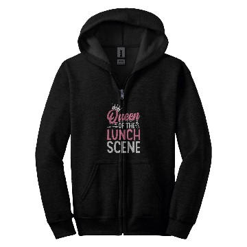Discover Cafeteria Worker Queen Queen Of The Lunch Scene Zip Hoodies