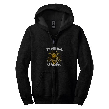 Discover Essential Worker Bee Keeping Bee Keeper 1 Zip Hoodies