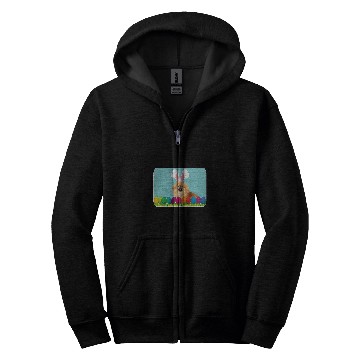 Discover Pekingese w Bunny Ears Zip Hoodies
