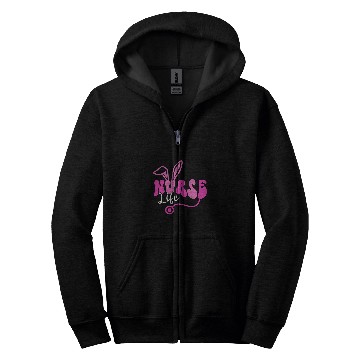 Discover Happy Easter Day nurses Life Stethoscope Nursing Easter Bunny Zip Hoodies