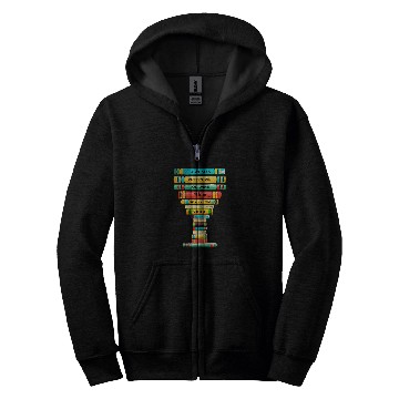 Discover Funny Reader Addict Book Lovers Wines Drinking Women Zip Hoodies